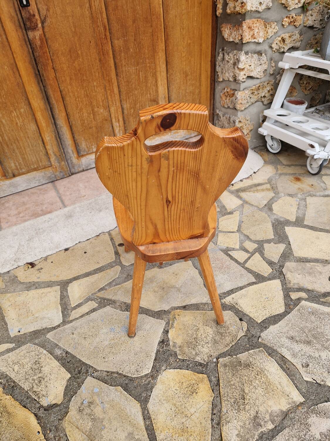 Chaise brutaliste vintage