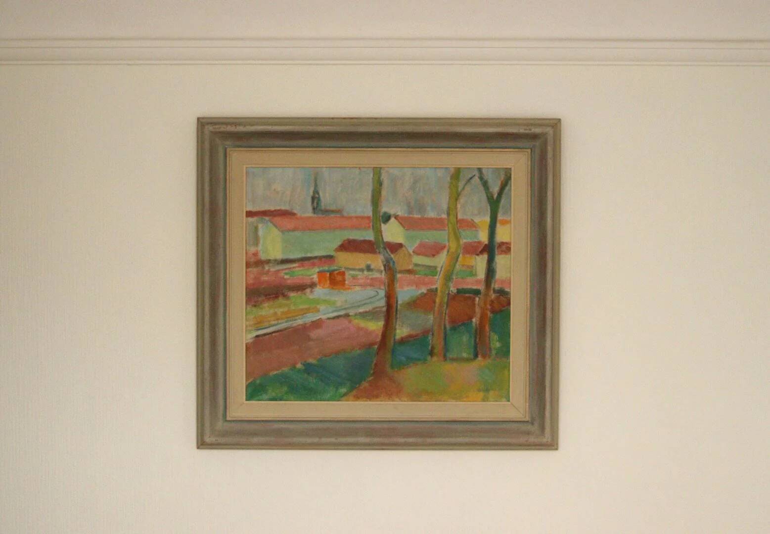 Maisons cachées par les arbres par Clas Walter Sundman