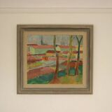 Maisons cachées par les arbres par Clas Walter Sundman