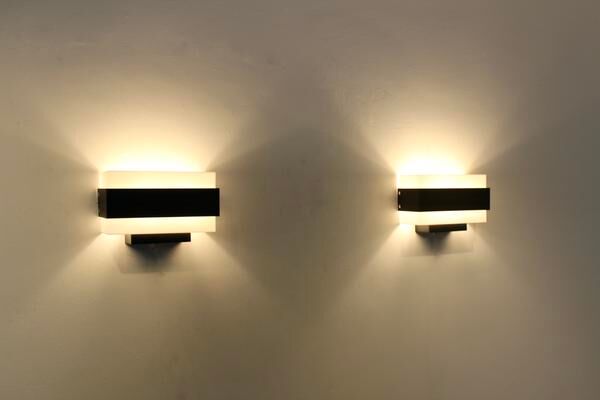 Louis Kalff Philips black and white wall apply
