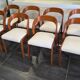 Set of 8 vintage Baumann Gondole chairs, 1960s.
