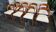Set of 8 vintage Baumann Gondole chairs, 1960s.