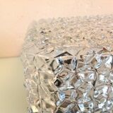 Plafonnier carré en verre pointes de diamants par RZB Leuchten, années 60-70