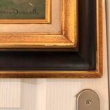 Oil Painting Canvas DEMAREST House Path Forest Landscape River