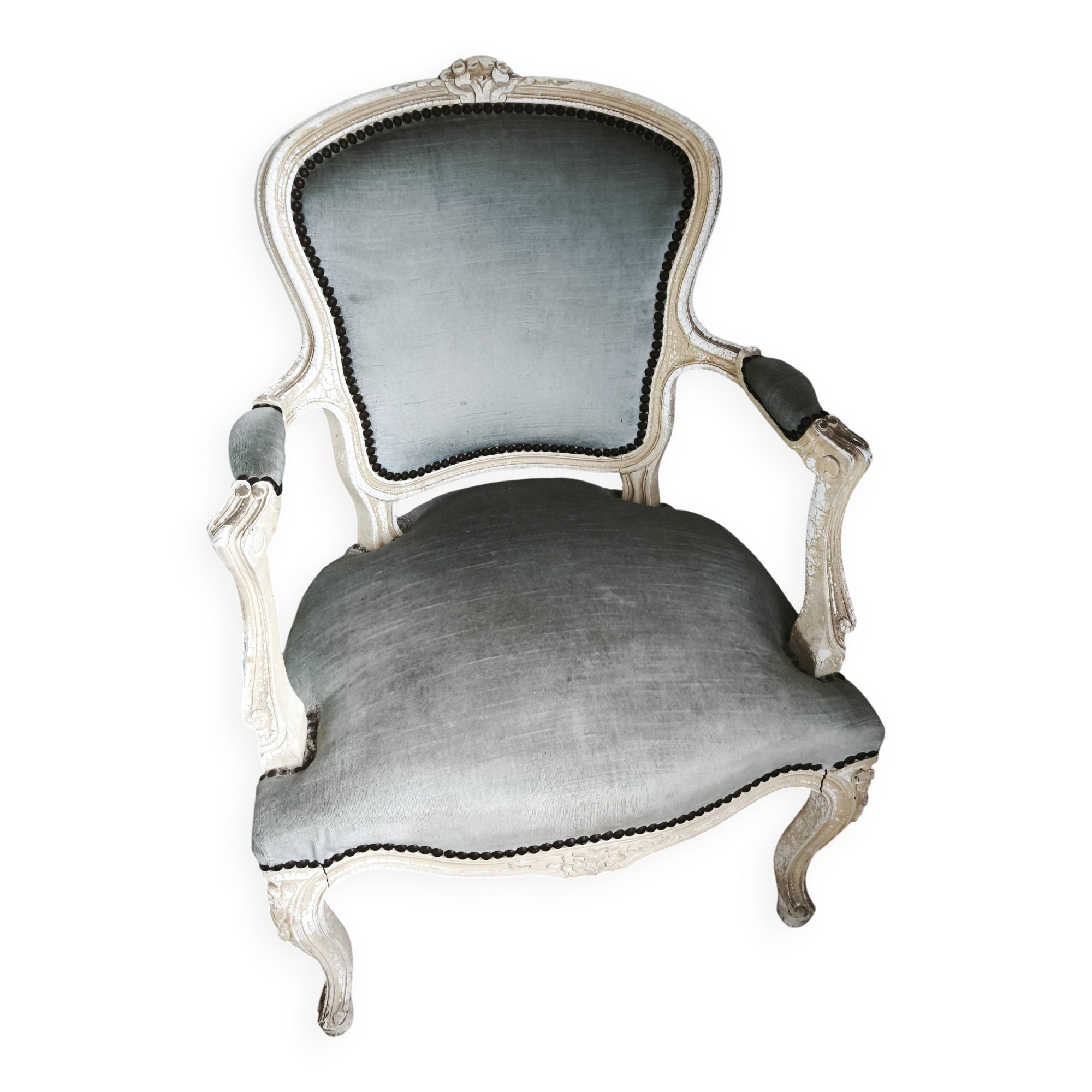 paire fauteuils style louis xv