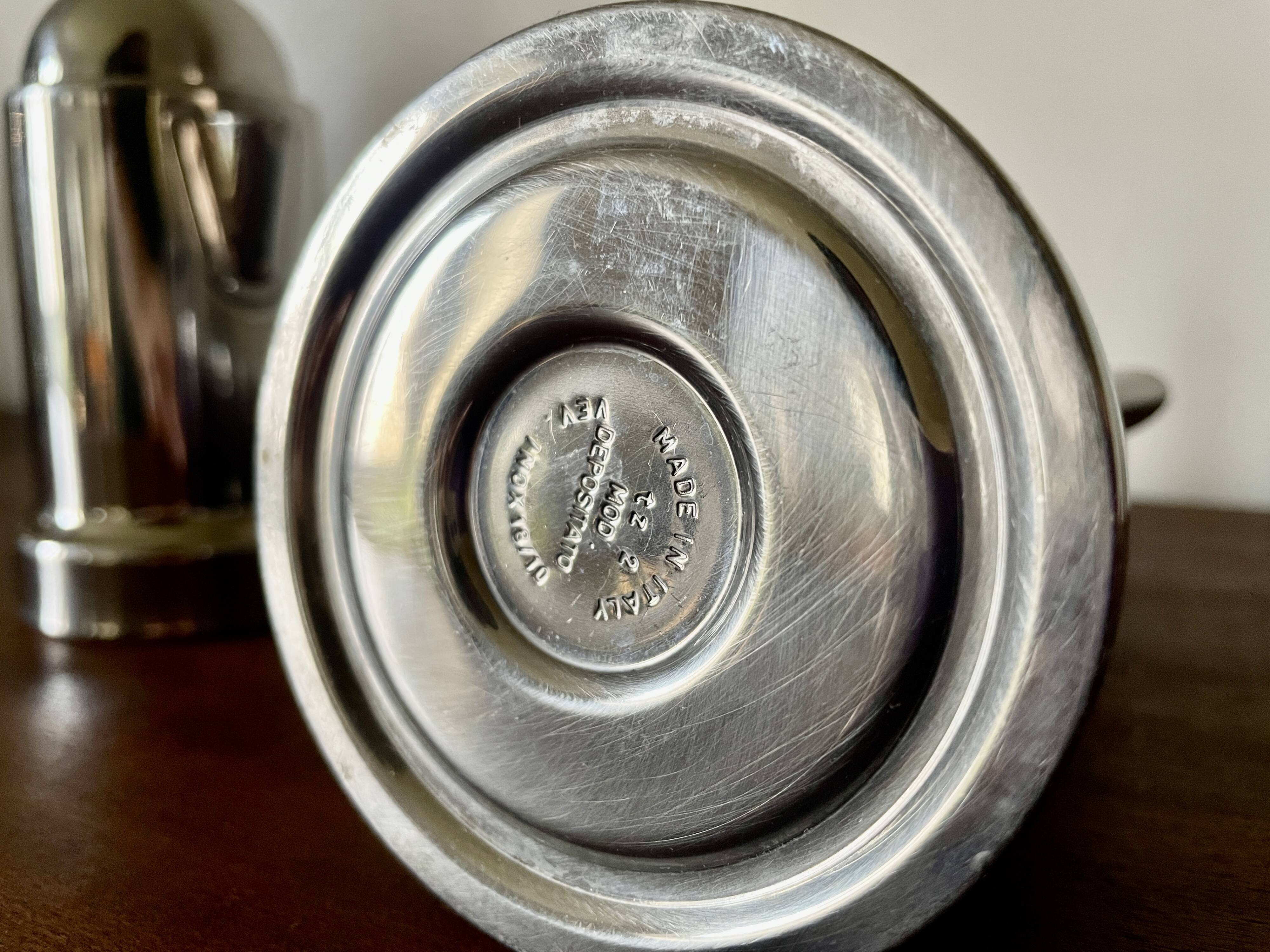 Vev Vigano Kontessa 1-cup cafetière, kettle, Italy