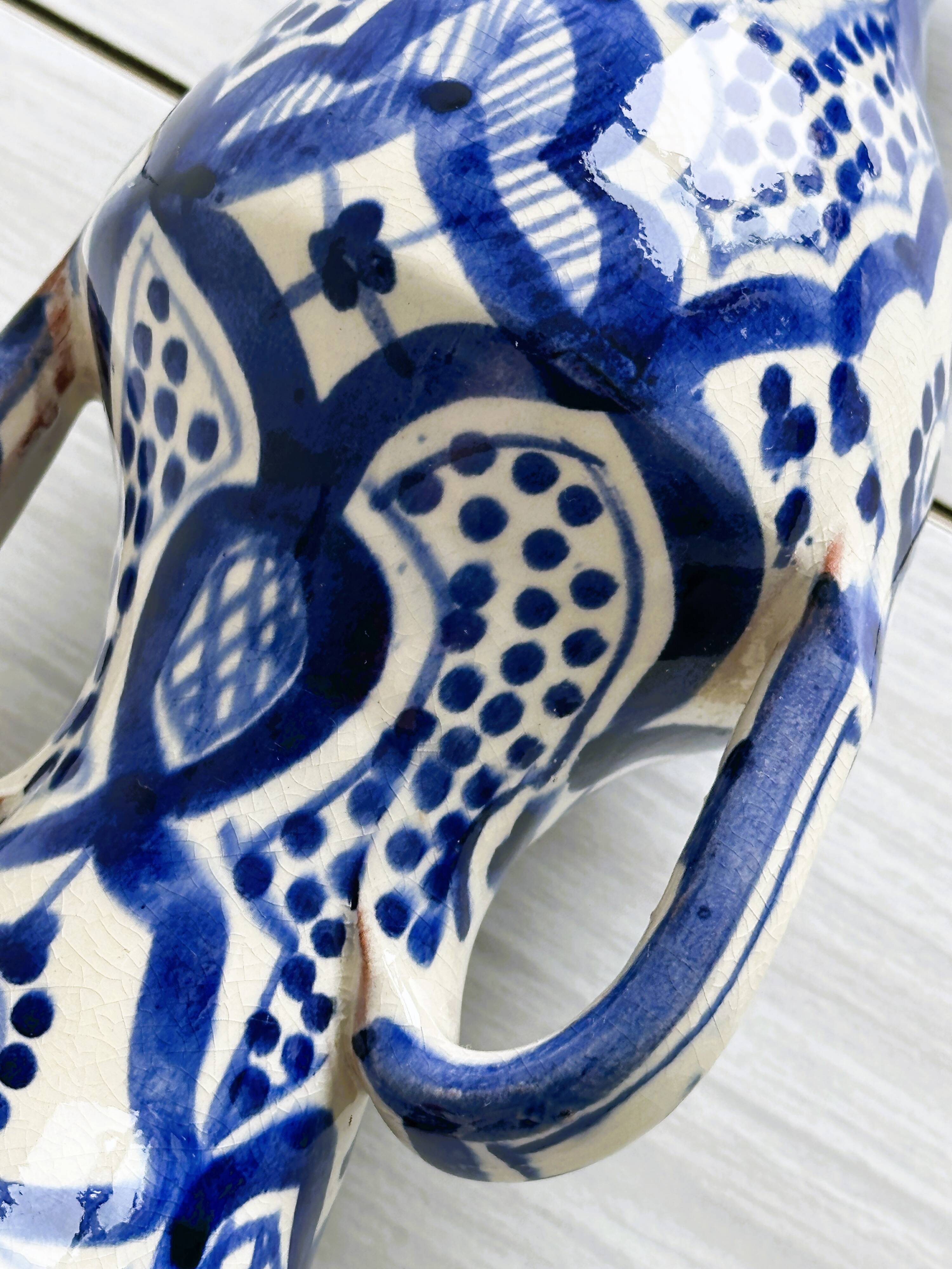 Hand painted North African style vase.