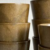 lot de 9 mugs en grès Digoin