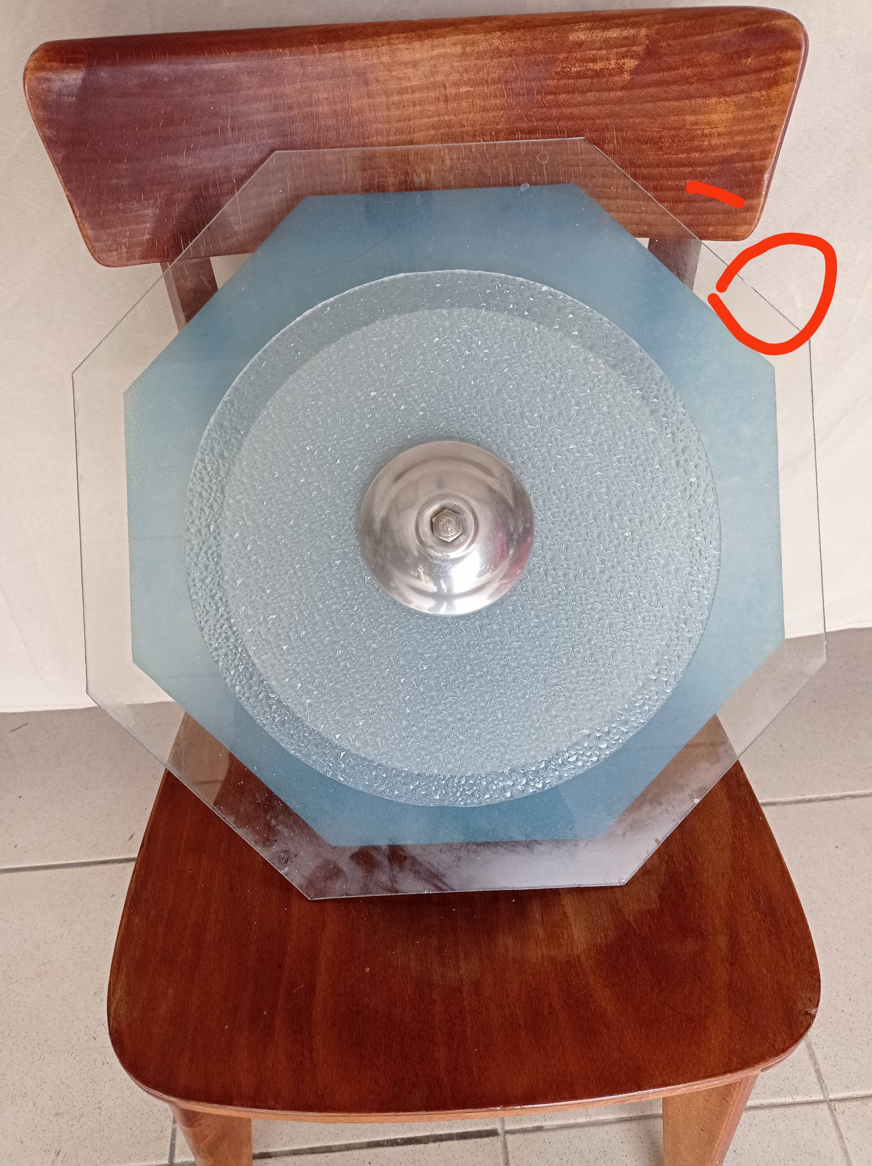Modernist art deco chandelier