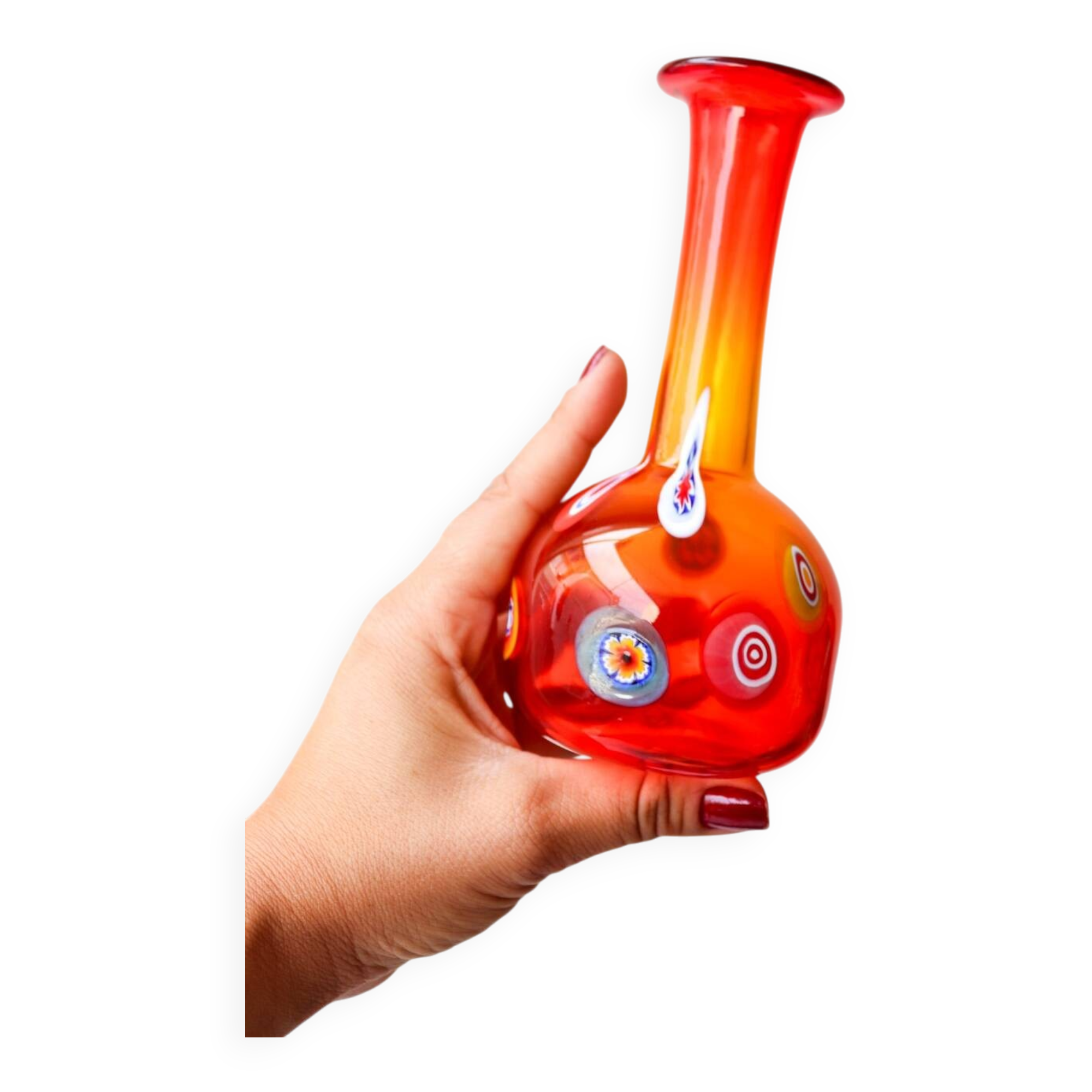 Murano blown glass vase – Vintage 70s