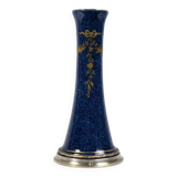 Vase soliflore en porcelaine et argent 1er titre - Paul Millet Début XXème