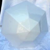 Ceiling light in white opal glass 1950