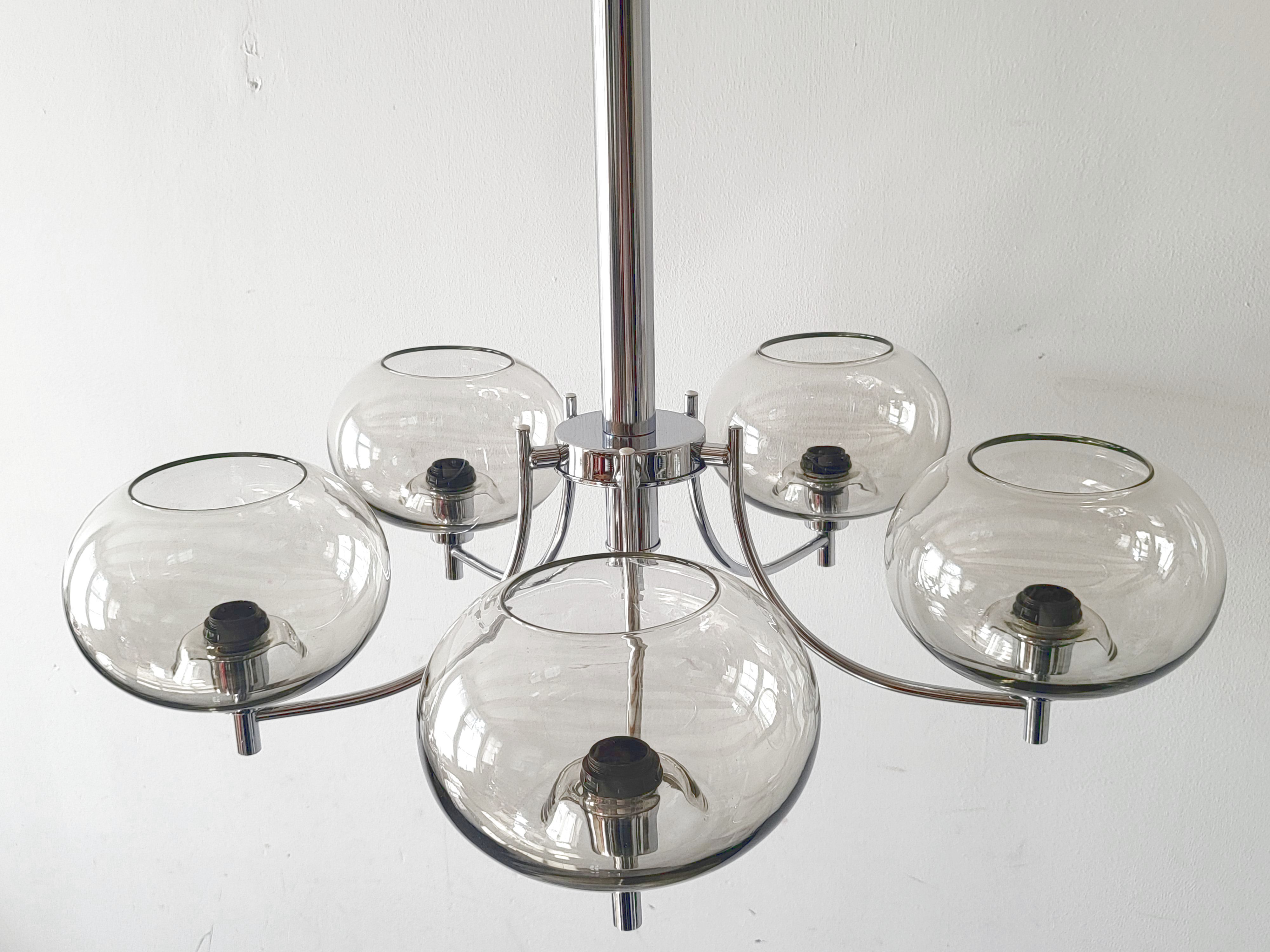 Vintage space age chandelier 1970