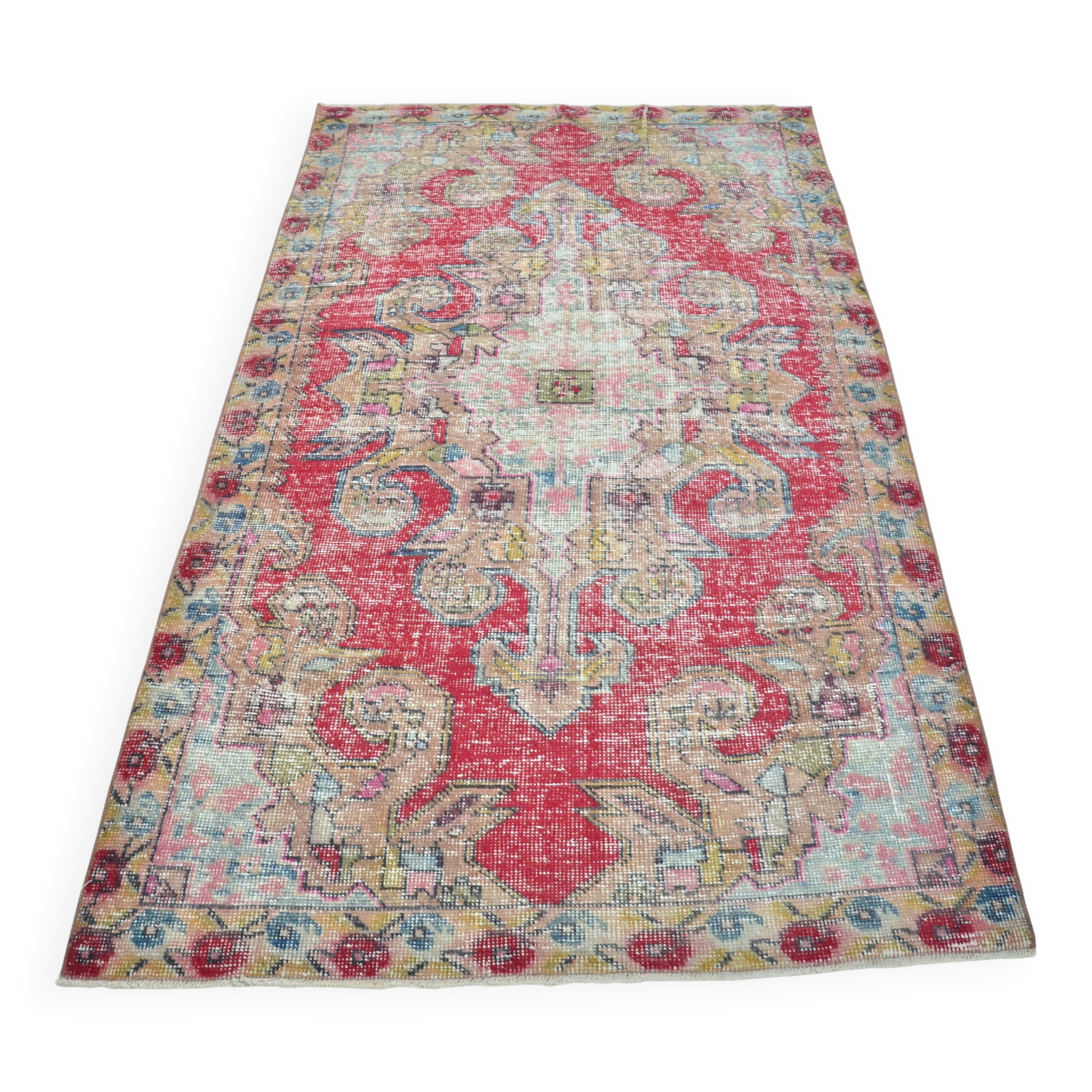 Oushak Geometric Vintage Carpet sku 3132