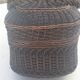 Old blackened Bressan wicker basket