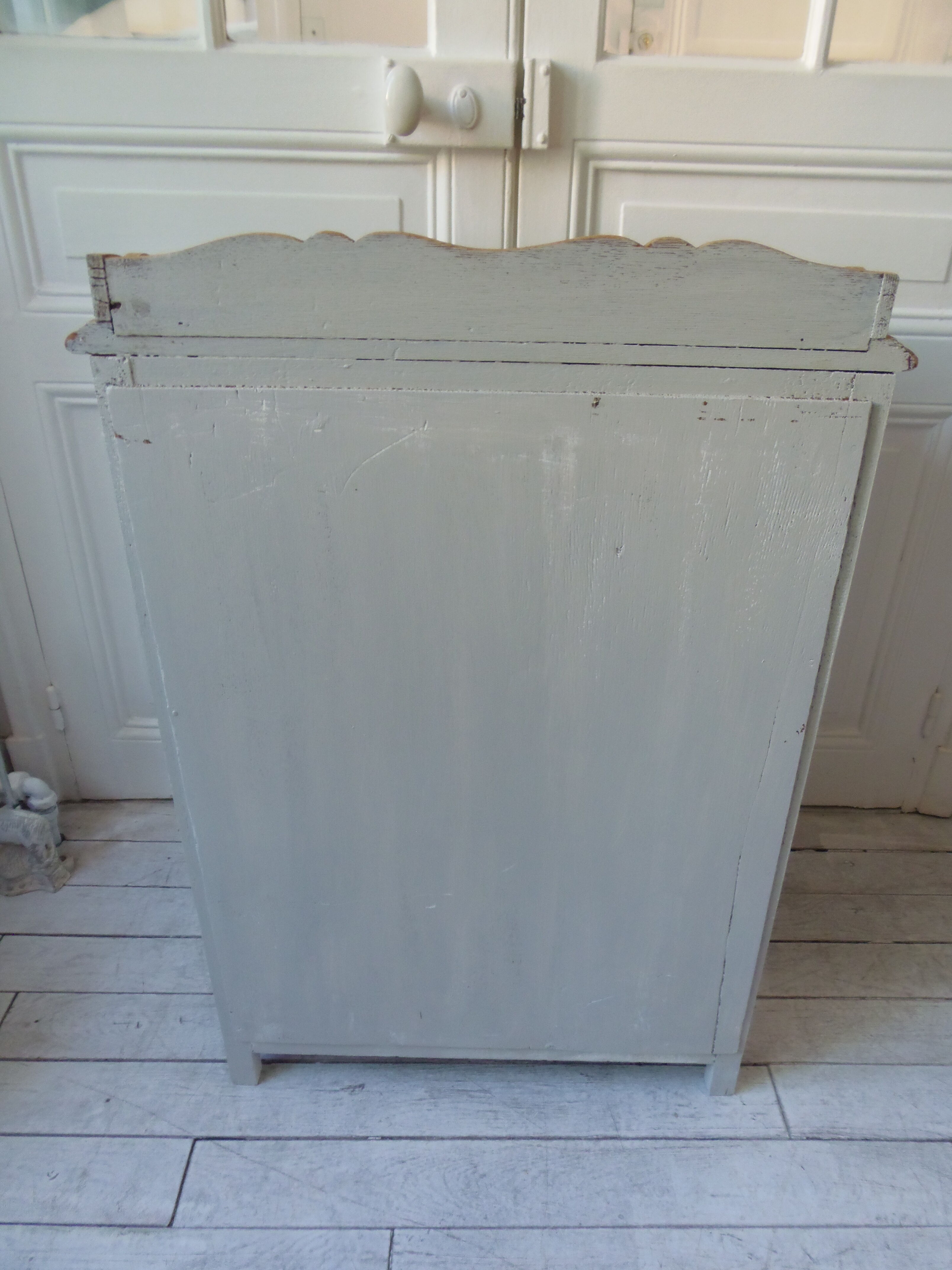Art Deco confectioner's furniture patinated grey