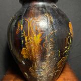 Large French folk art vase