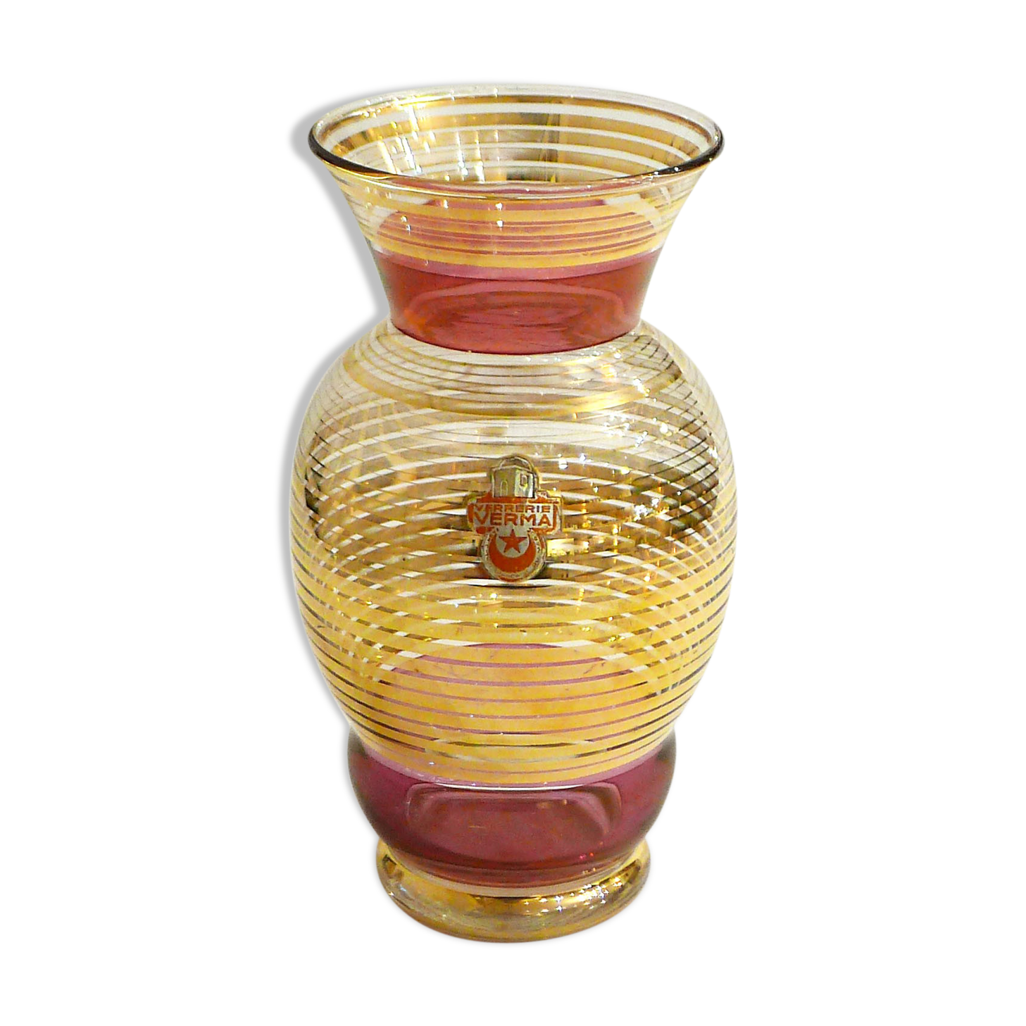 Golden verma vase 1950's