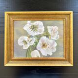 Tableau bouquet d’amaryllis blancs