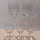 5 Blown Crystal Glasses