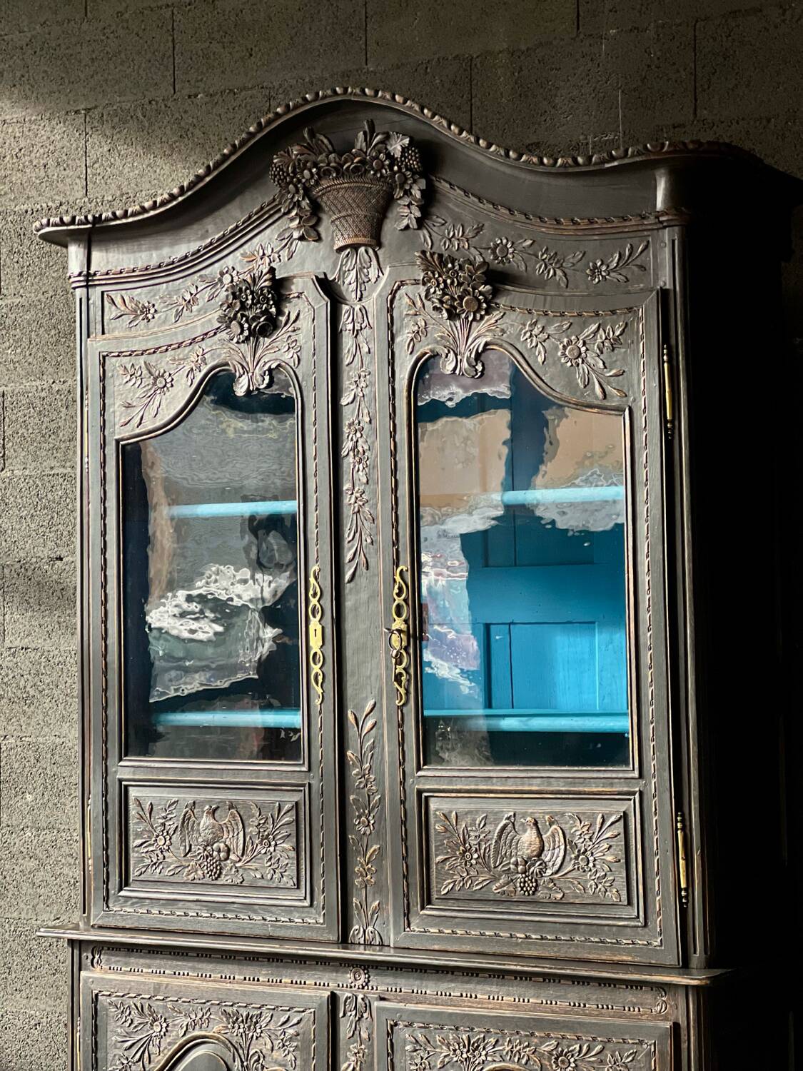 Norman sideboard with two carved oak bodies