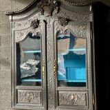 Buffet Normand à deux corps en chêne sculpté