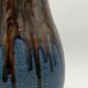 Old enamelled sandstone vase, by Joseph Talbot, Sandstone of La Borneé - 1930s