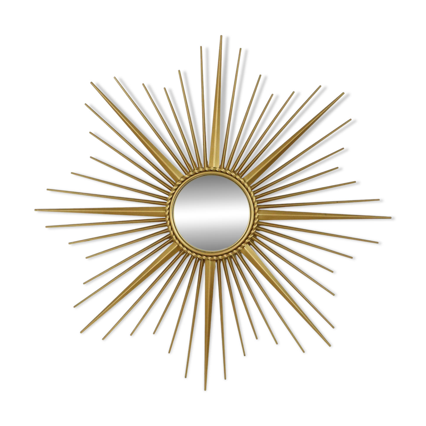 Large Vintage Sun Mirror Chaty Vallauris France 86cm