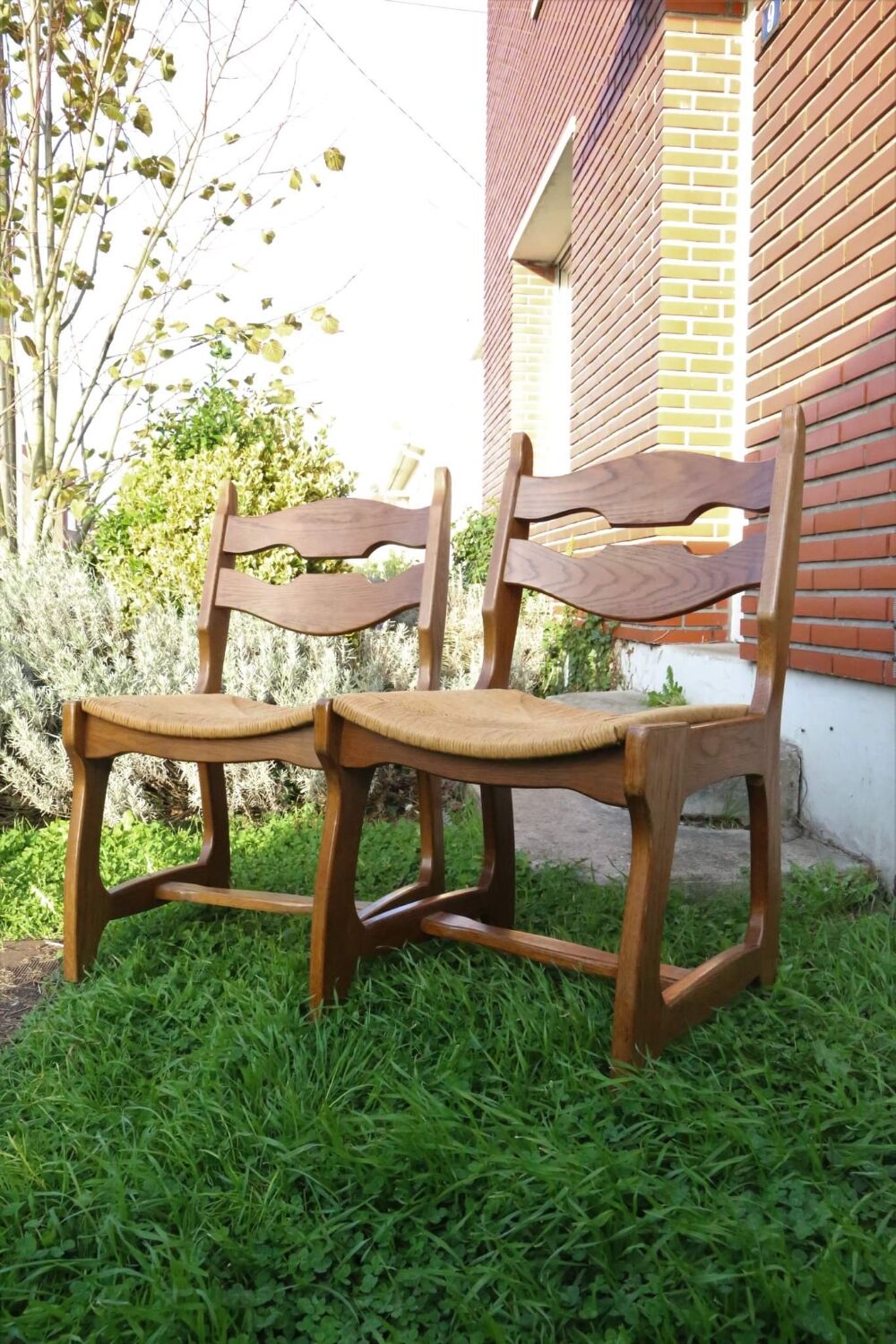 Set of 2 Guillerme and Chambon chairs
