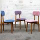 The pastel 1960s vintage Chair