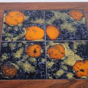 Rosewood Coffee table with ceramic tiles from the 60s