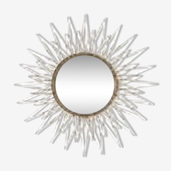 Sun vintage 1960 gold metal mirror