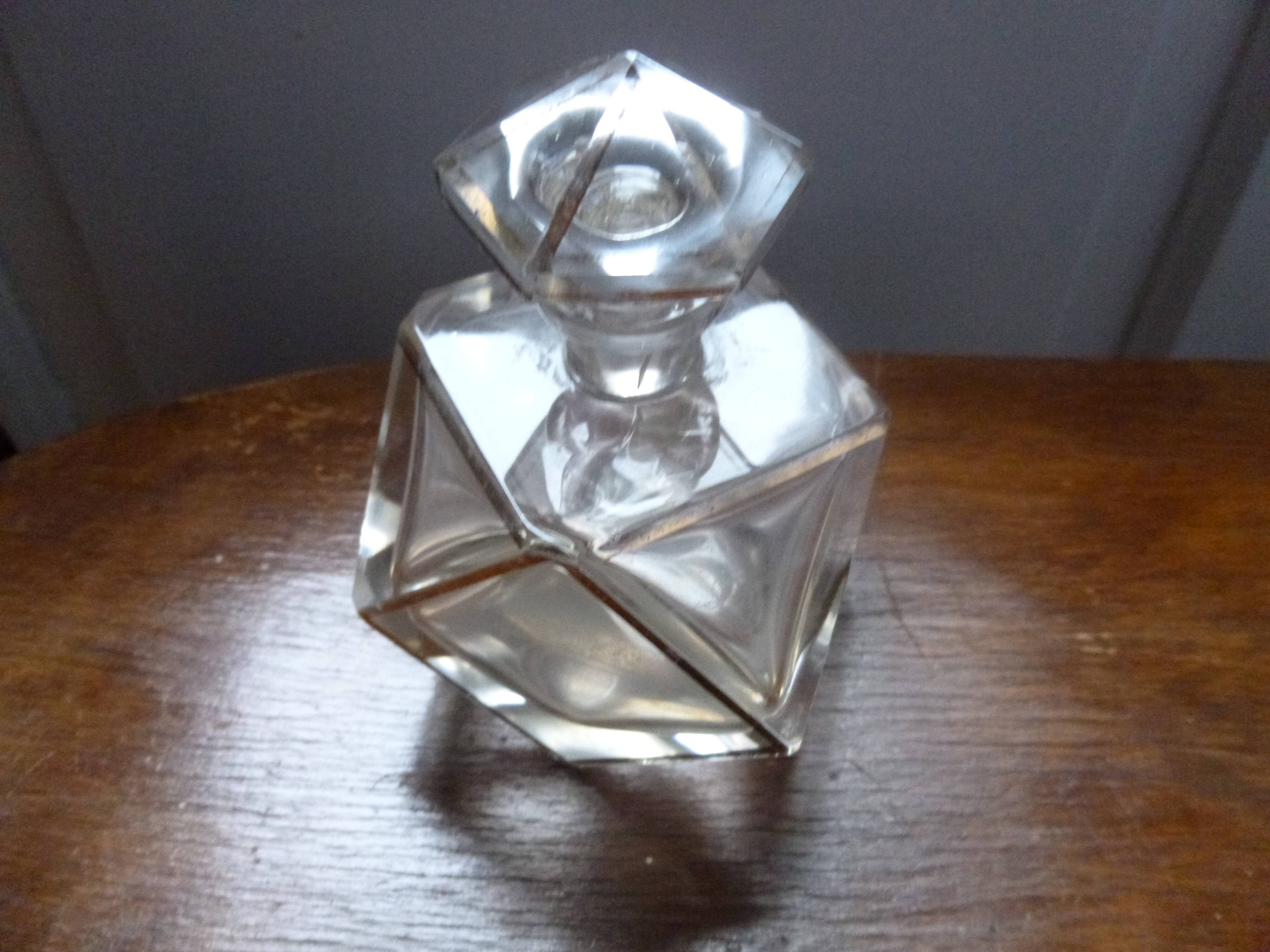 Antique crystal perfume bottle