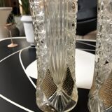 Crystal vase decorated with gilding