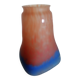 MULLER FRERES LUNEVILLE - TULIP GLASS speckled orange-blue - square base