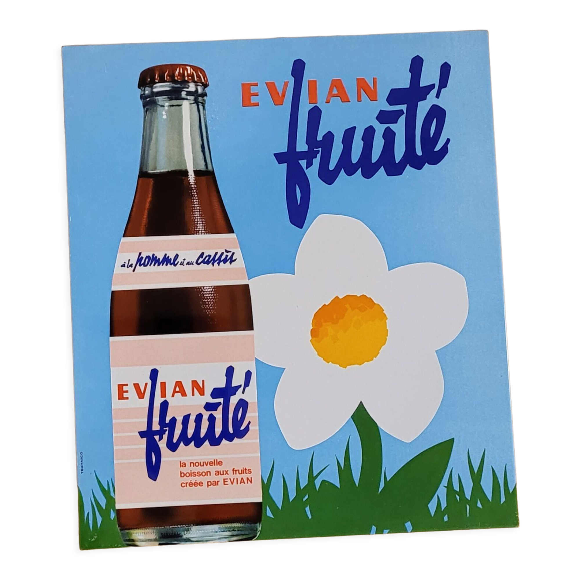 Evian Fruity plate - vintage - new