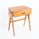 Vintage console or side table. Oak splayed legs - France 60s