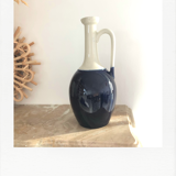 Decanter in blue and white ceramic