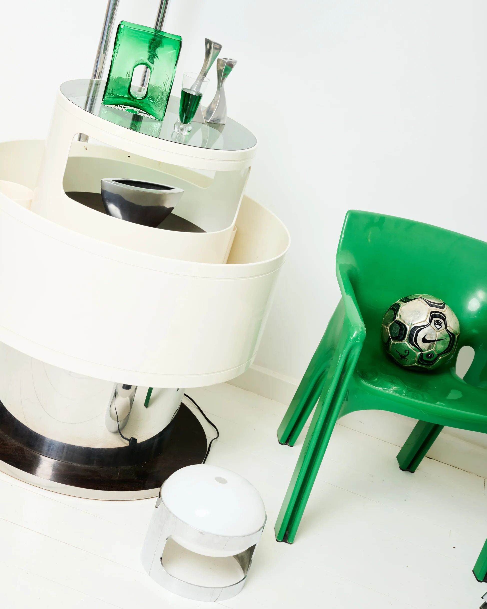 Floor lamp in the style of Joe Colombo, Italy, 1970s.