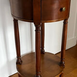 Cherry wood pedestal table