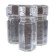 Set of 3 glass jars with old transparent lids in very good condition.