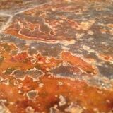 Octagonal lava stone coffee table