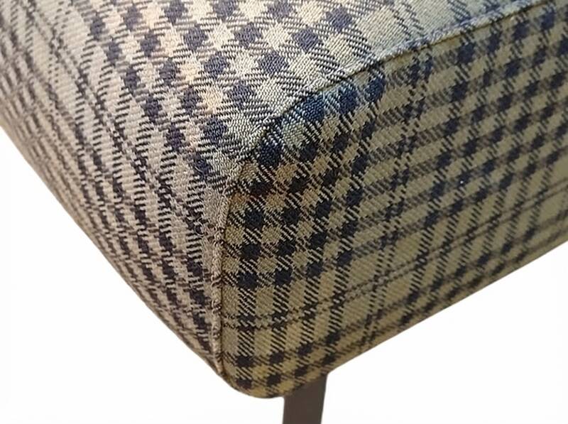 Pair of designer ottoman poufs by Steiner from the 1950s.