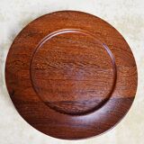 Solid Wengé cover plates by Hans Gustav Ehrenreich, Denmark. 1960s