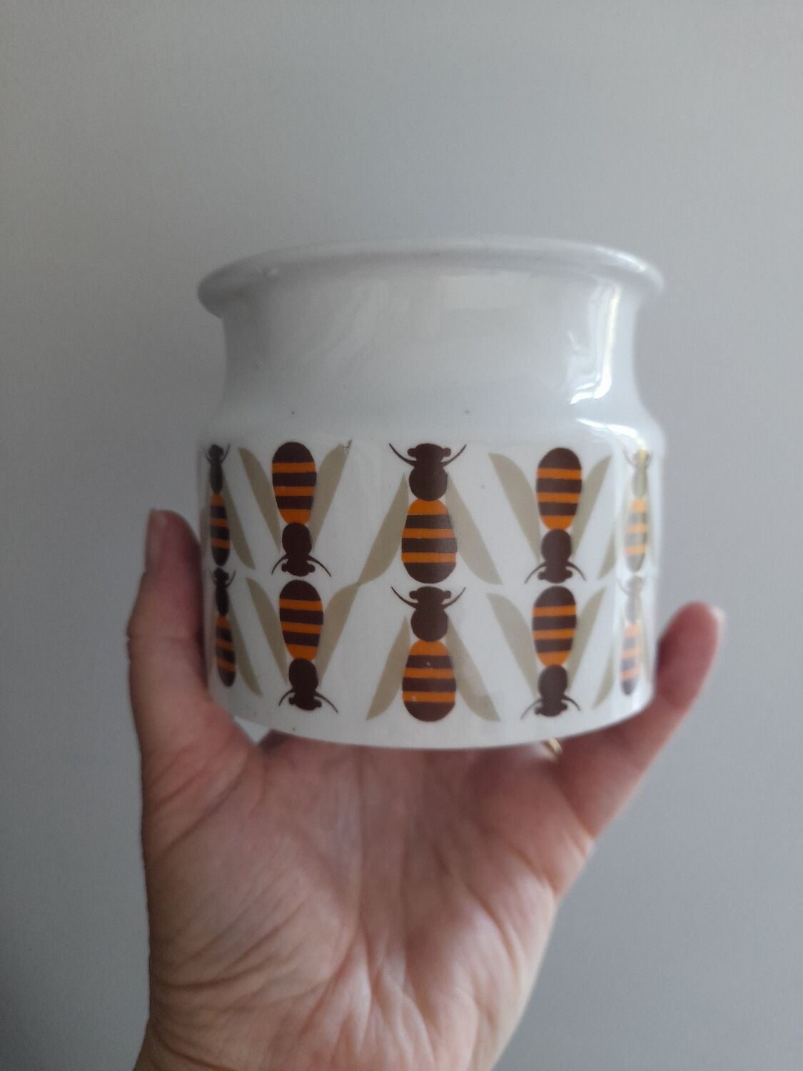 Bed of 3 jam jars Arabia Finland