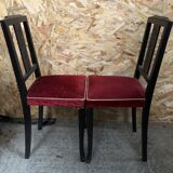 Pair old chair art deco