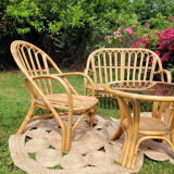 Vintage rattan garden furniture