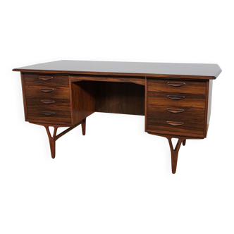 Mid-Century Freestanding Rosewood Desk, 1960s