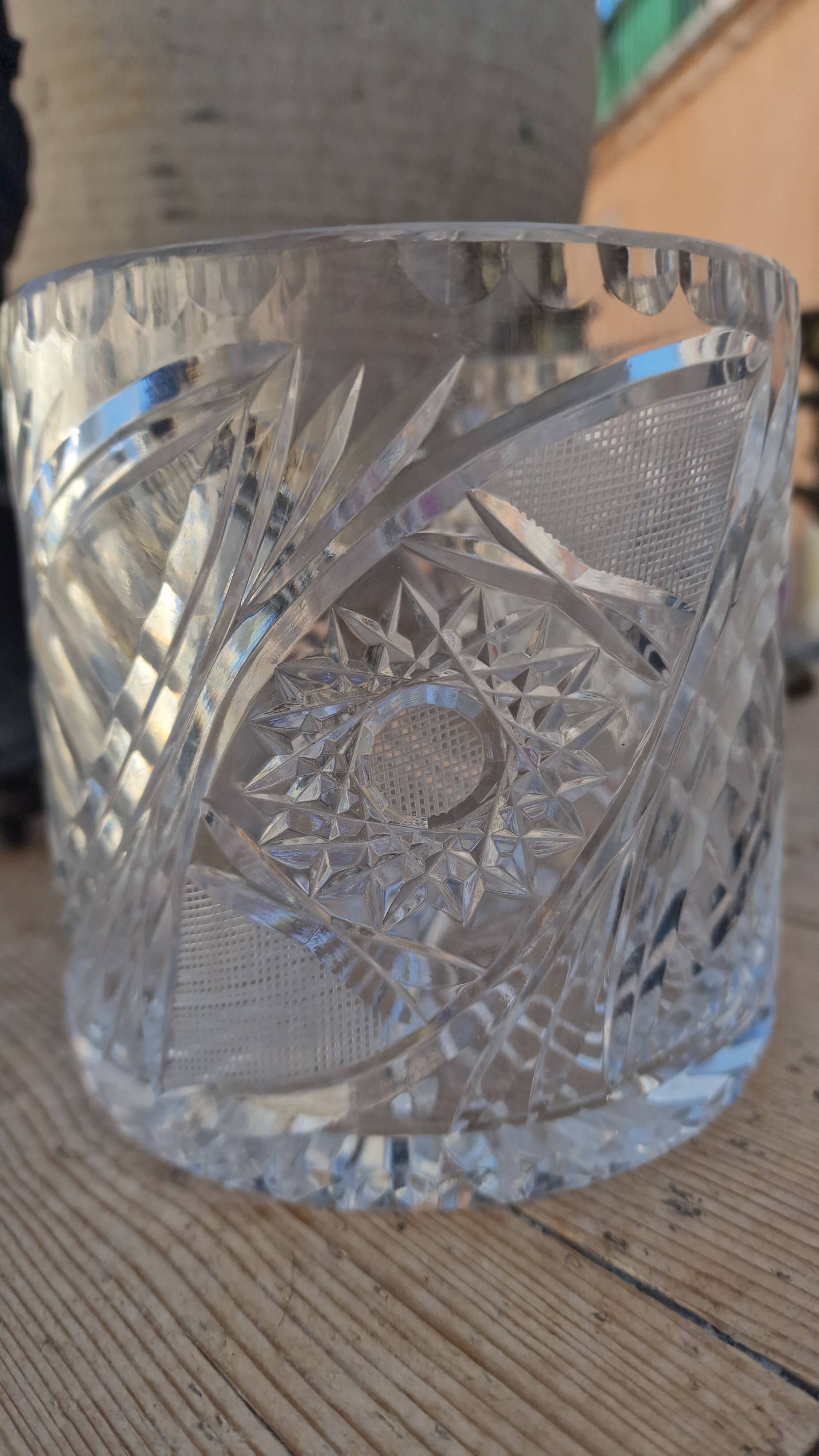 Cut crystal candy box