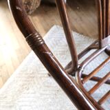 Rattan and bamboo sofa
